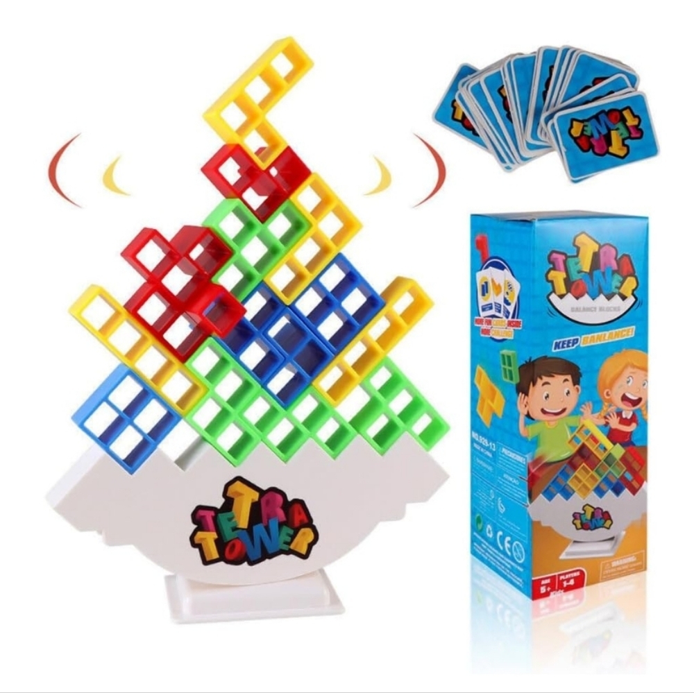 48 PCS Tetra Tower Game-Stacking Game